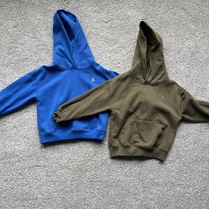 GAP Kids Blue and Olive Hoodies